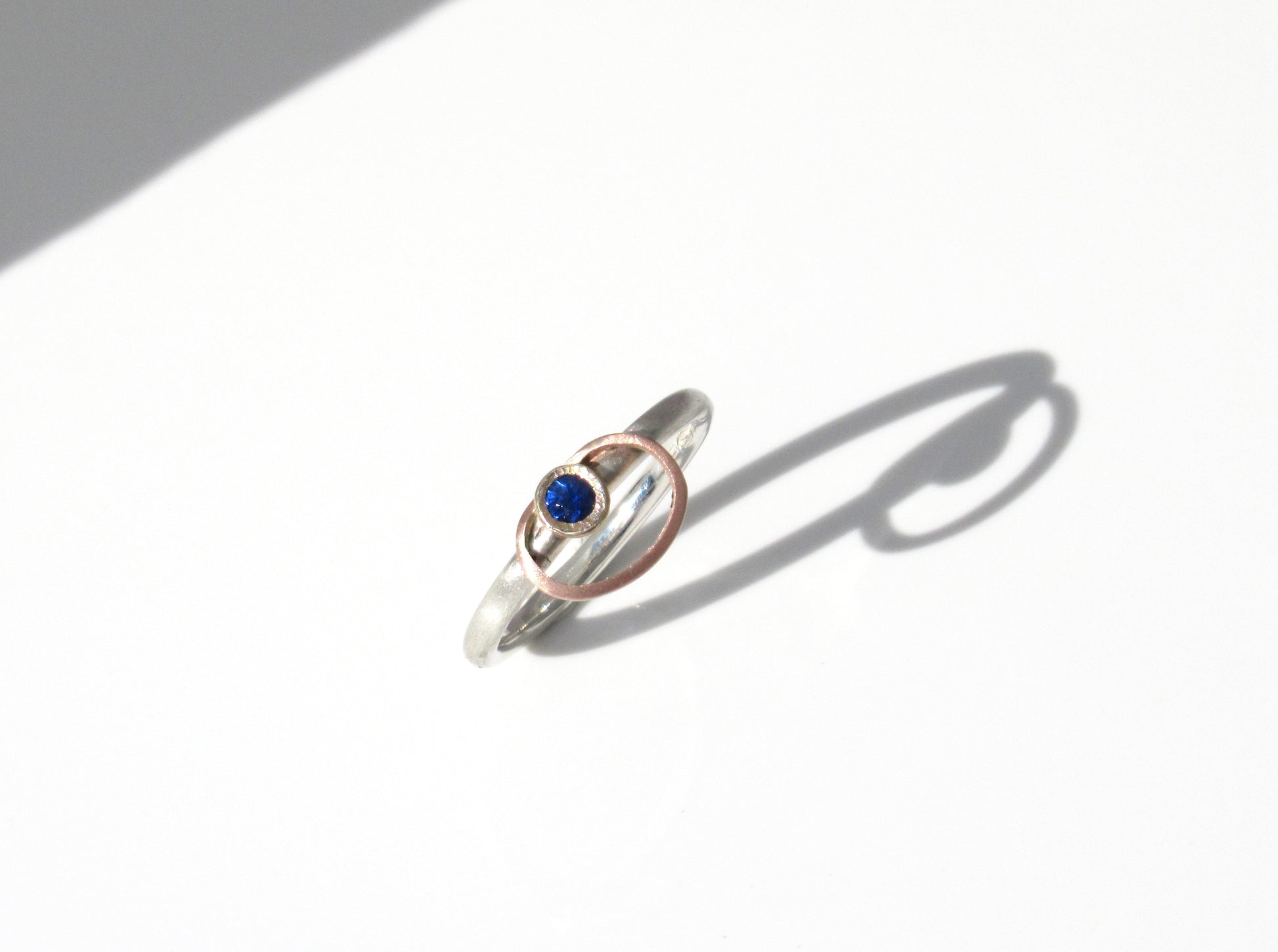 Blue sapphire ring by ZEALmetal in Kingston ON Canada available for world wide shipping
