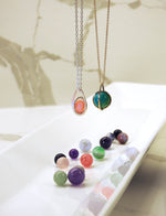 Gold and gemstone necklaces by ZEALmetal, Nicole Horlor, in Kingston, ON, Canada