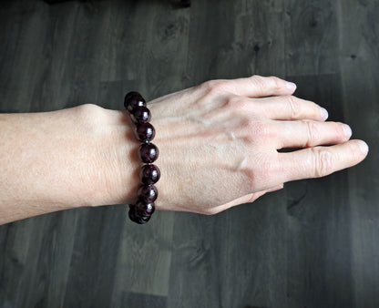 Garnet bracelet by ZEALmetal, Nicole Horlor, Kingston, ON, Canada