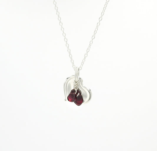 Heart necklace by ZEALmetal, Nicole Horlor, in Kingston, ON Canada