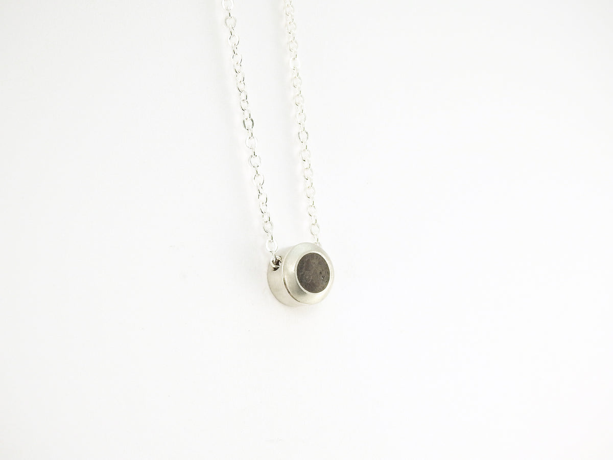 Limestone inlay floater – ZEALmetal-Nicole Horlor