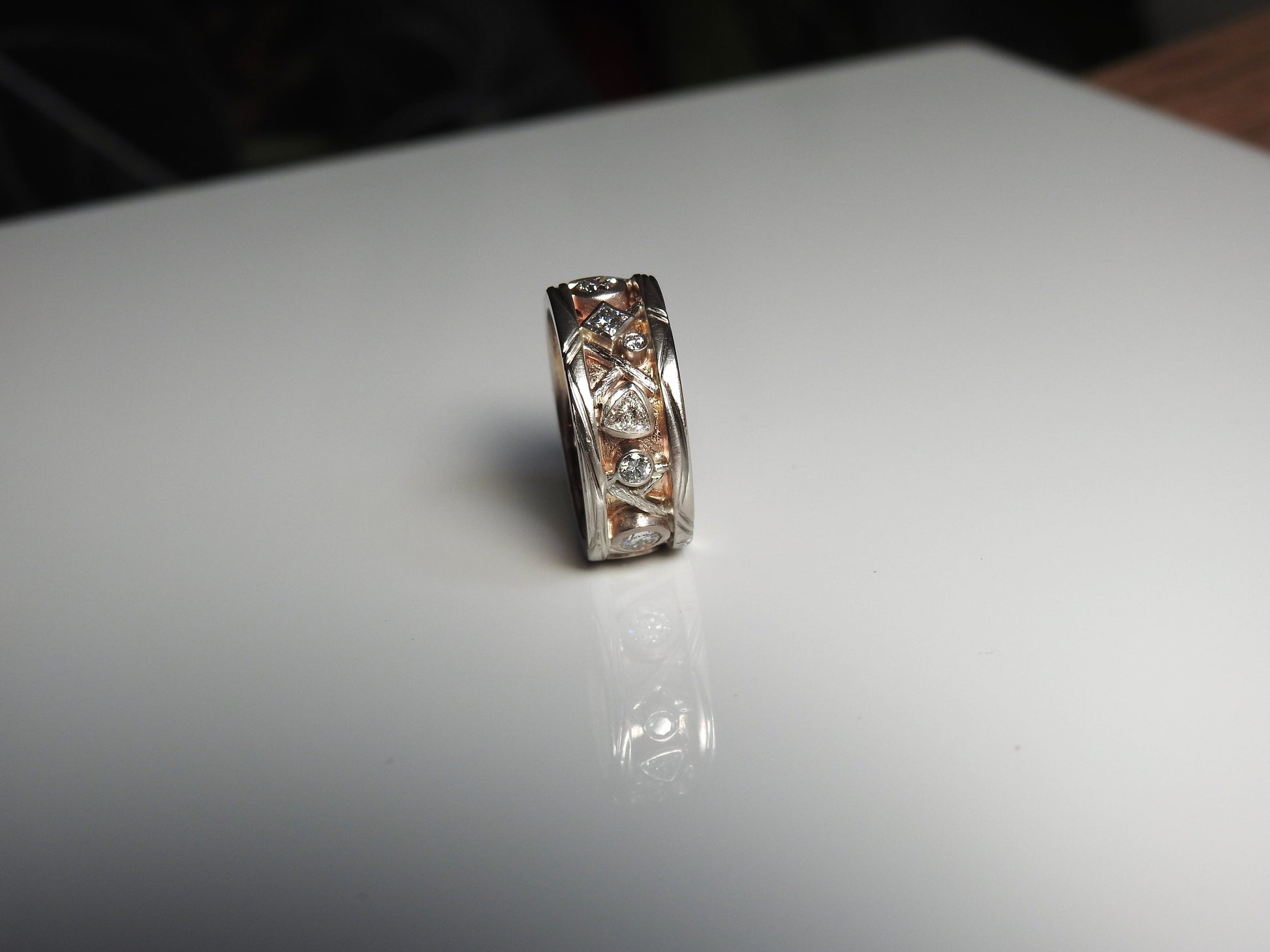 Bespoke diamond rings by ZEALmetal, Nicole Horlor, in Kingston, ON, Canada