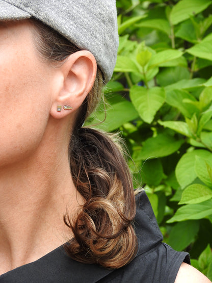 Marriage of metal earrings by ZEALmetal, Nicole Horlor, Kingston, ON, Canada