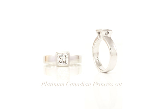 Platinum diamond engagement rings by ZEALmetal in Kingston ON Canada