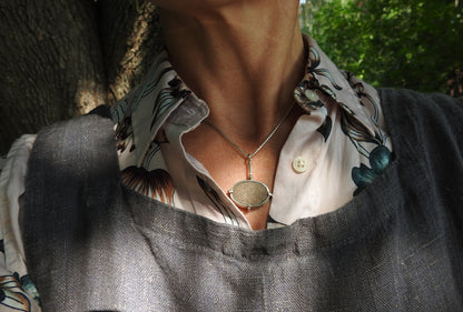 Handmade found pebble pendant by ZEALmetal, Nicole Horlor, Kingston ON Canada