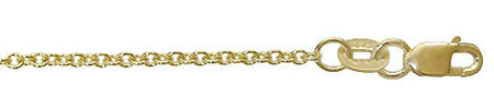 10KT Gold, Cable chain. Made in Italy.