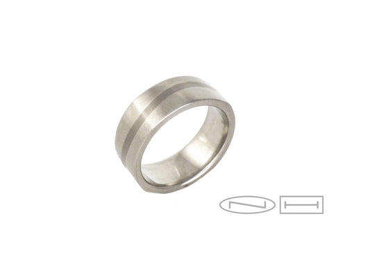 Soft square shape with inlay