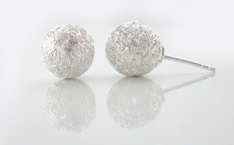 Crocheted ball stud