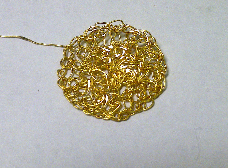 22kt gold crochet by ZEALmetal, Nicole Horlor, Kington, ON, Canada
