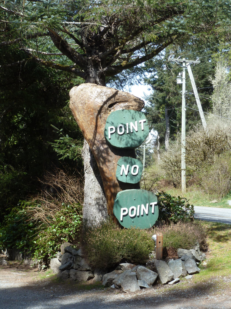 On the way - Point no point - heart pebble
