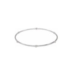14kt 2.5mm white, red or yellow gold bangle with  6 x 02.20 MM (02.11 - 02.23)  .04 CT (.037 - .045)  F+  Precious  VS CANADAMARK - HEARTS & ARROWS diamonds.