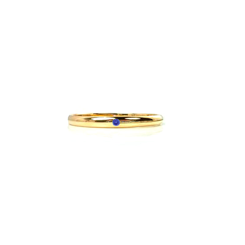 18kt yellow gold wedding bangle with birthstones by ZEALmetal, Nicole Horlor, Kingston, ON Canada