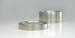 Stainless steel and 18kt white